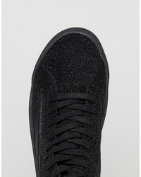 Мужские черные кеды с принтом от Religion