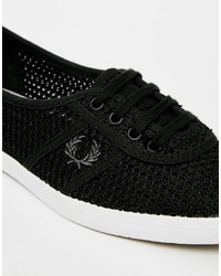 Женские черные кеды от Fred Perry