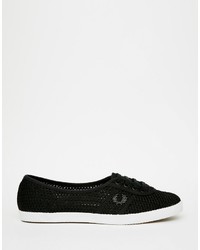 Женские черные кеды от Fred Perry