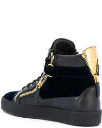 Мужские черные кеды от Giuseppe Zanotti Design