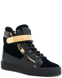 Мужские черные кеды от Giuseppe Zanotti Design