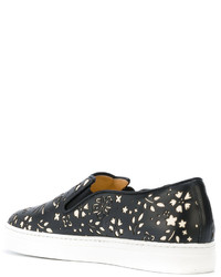 Женские черные кеды от Charlotte Olympia