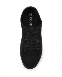 Женские черные кеды от Coura