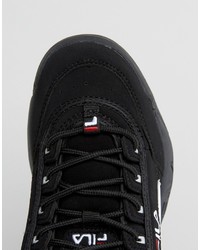 Женские черные кеды от Fila