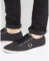 Мужские черные кеды от Fred Perry