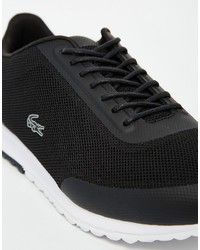 Женские черные кеды от Lacoste