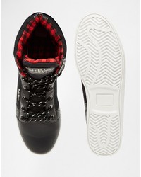 Мужские черные кеды от Rock & Religion