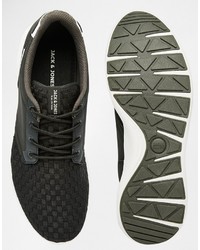 Мужские черные кеды от Jack and Jones