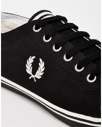 Мужские черные кеды от Fred Perry