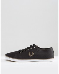 Мужские черные кеды от Fred Perry