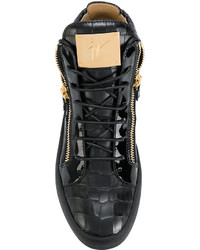 Мужские черные кеды от Giuseppe Zanotti Design