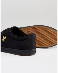 Мужские черные кеды от Lyle & Scott