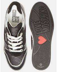 Женские черные кеды от Love Moschino