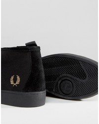 Мужские черные кеды от Fred Perry