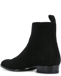 Мужские черные классические ботинки от Saint Laurent