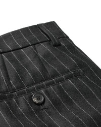 Мужские черные классические брюки в вертикальную полоску от Ami