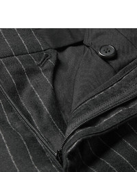 Мужские черные классические брюки в вертикальную полоску от Ami