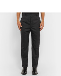 Мужские черные классические брюки в вертикальную полоску от Saint Laurent