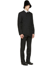 Мужские черные классические брюки в вертикальную полоску от Comme des Garcons