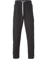 Мужские черные классические брюки в вертикальную полоску от Dolce & Gabbana