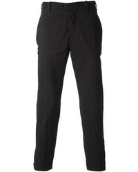 Мужские черные классические брюки в вертикальную полоску от Neil Barrett