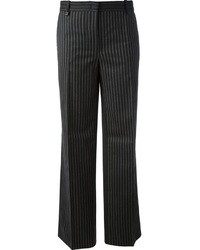 Женские черные классические брюки в вертикальную полоску от Pinko