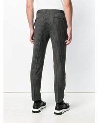 Мужские черные классические брюки в вертикальную полоску от Dolce & Gabbana
