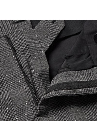 Мужские черные классические брюки в клетку от Saint Laurent