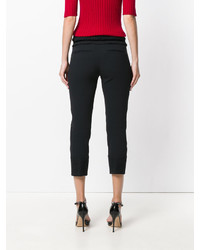 Женские черные классические брюки с рюшами от Dsquared2