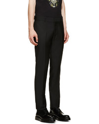 Мужские черные классические брюки от Alexander McQueen