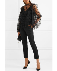 Женские черные классические брюки от Chloé