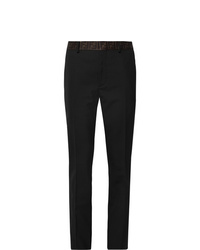 Мужские черные классические брюки от Fendi