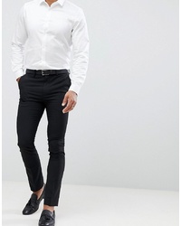 Мужские черные классические брюки от New Look