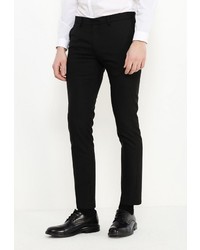 Мужские черные классические брюки от Topman