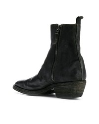 Мужские черные ковбойские сапоги от Premiata