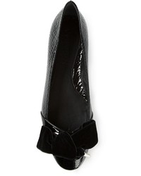 Черные кожаные балетки от Alexander McQueen