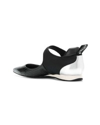 Черные кожаные балетки от Emilio Pucci