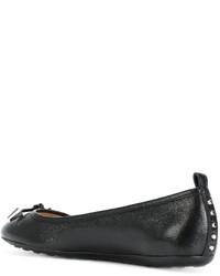 Черные кожаные балетки от Tod's