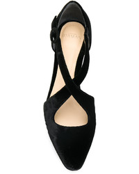 Черные кожаные балетки от Alexandre Birman