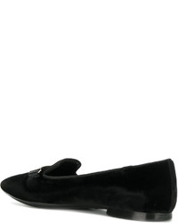 Черные кожаные балетки от Tod's