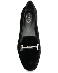 Черные кожаные балетки от Tod's