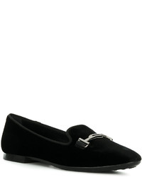 Черные кожаные балетки от Tod's