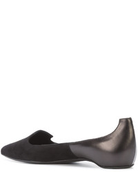 Черные кожаные балетки от Pierre Hardy