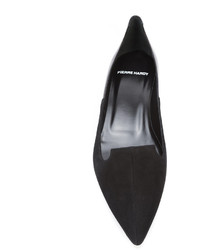 Черные кожаные балетки от Pierre Hardy