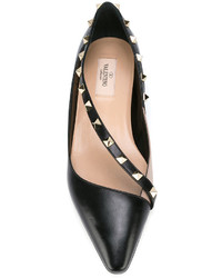 Черные кожаные балетки от Valentino