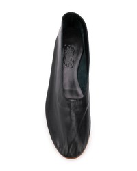 Черные кожаные балетки от Martiniano