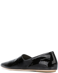 Черные кожаные балетки от Marsèll