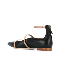 Черные кожаные балетки от Malone Souliers