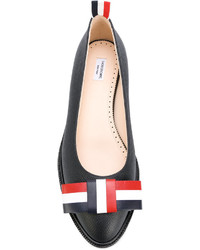 Черные кожаные балетки от Thom Browne