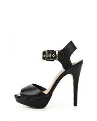 Черные кожаные босоножки на каблуке от Call it SPRING